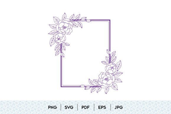 Elevate Designs with a Floral Wedding Frame SVG