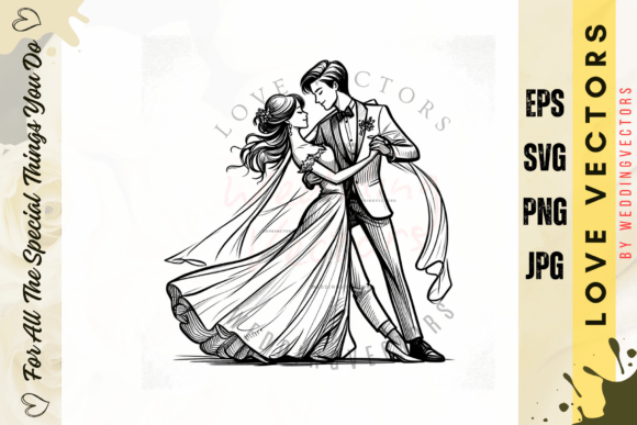 Wedding Couple and Love Vectors - C3951: A Designer's Guide