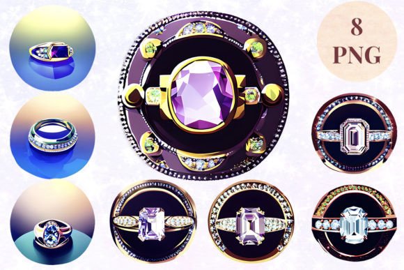 Wedding Ring 16 Clipart PNG: Versatile Design Asset