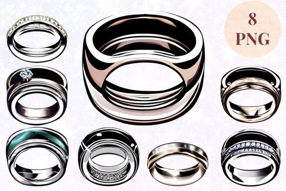 Wedding Ring 51 Clipart PNG: Elevate Your Design Projects